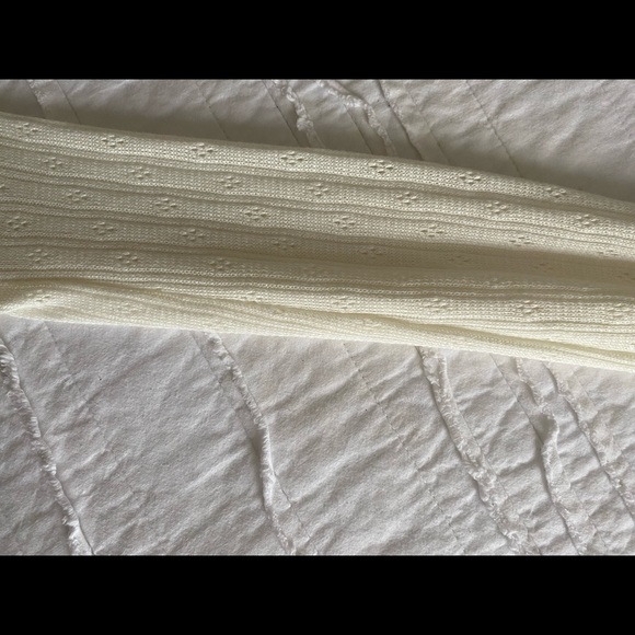 This is a white ruffled and detailed crop top - Picture 2 of 7